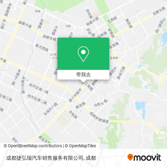 成都捷弘瑞汽车销售服务有限公司地图