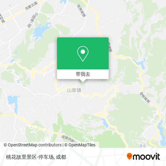 桃花故里景区-停车场地图