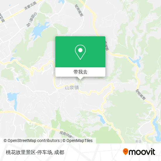 桃花故里景区-停车场地图
