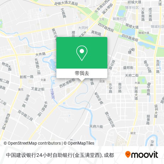 中国建设银行24小时自助银行(金玉满堂西)地图