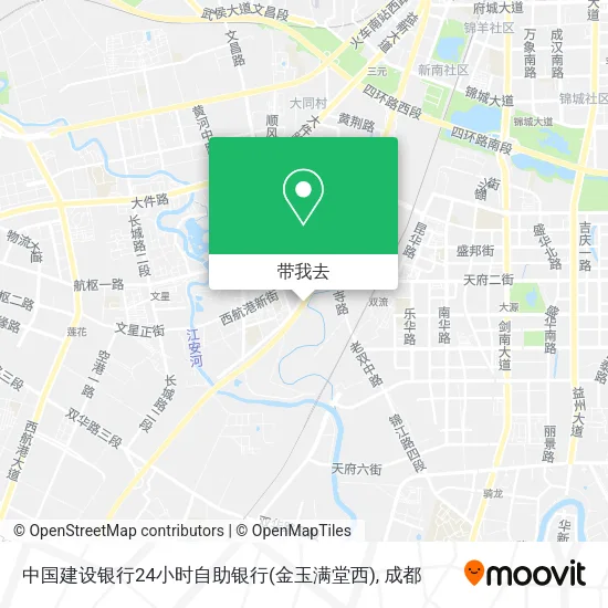 中国建设银行24小时自助银行(金玉满堂西)地图