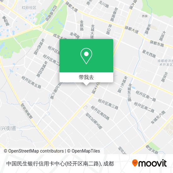 中国民生银行信用卡中心(经开区南二路)地图