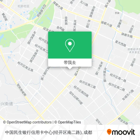 中国民生银行信用卡中心(经开区南二路)地图