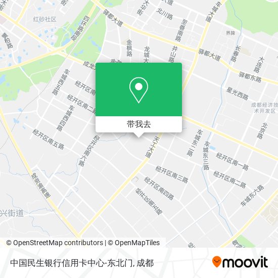 中国民生银行信用卡中心-东北门地图