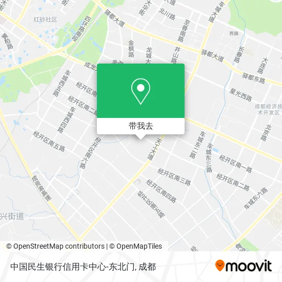 中国民生银行信用卡中心-东北门地图