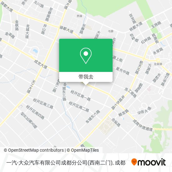 一汽-大众汽车有限公司成都分公司(西南二门)地图