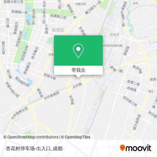杏花村停车场-出入口地图