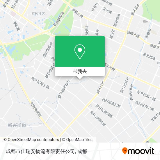 成都市佳瑞安物流有限责任公司地图