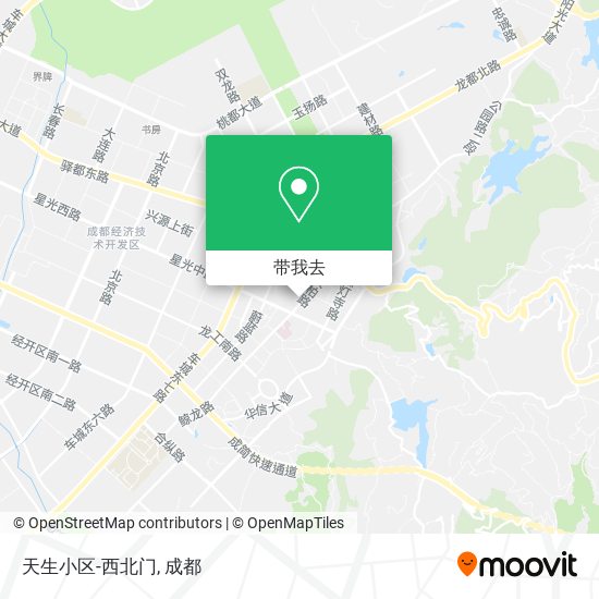 天生小区-西北门地图