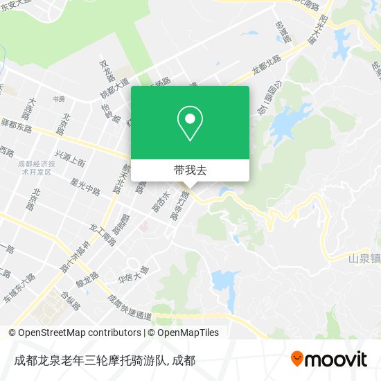 成都龙泉老年三轮摩托骑游队地图