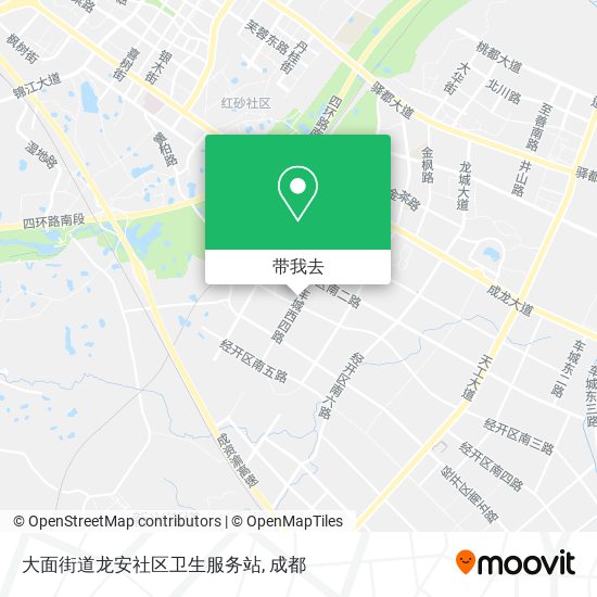 大面街道龙安社区卫生服务站地图