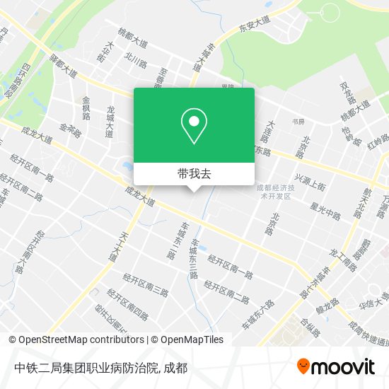 中铁二局集团职业病防治院地图