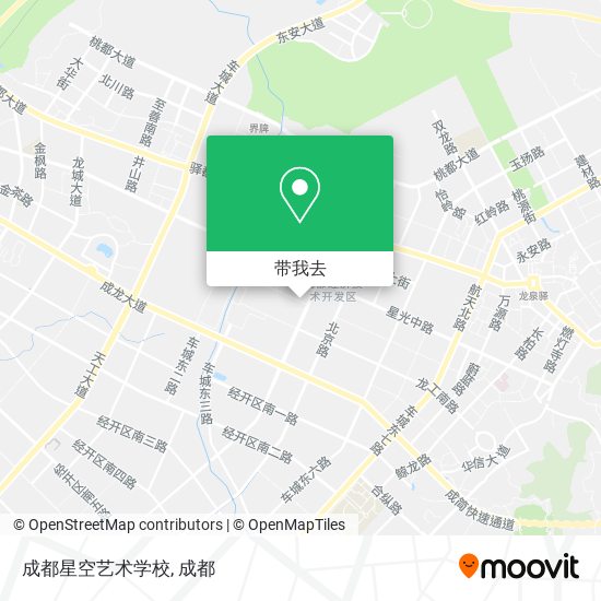 成都星空艺术学校地图