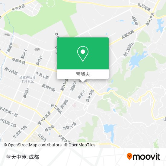 蓝天中苑地图