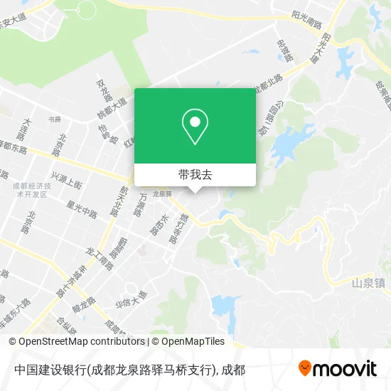 中国建设银行(成都龙泉路驿马桥支行)地图