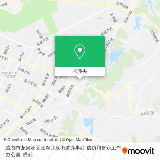 成都市龙泉驿区政府龙泉街道办事处-信访和群众工作办公室地图