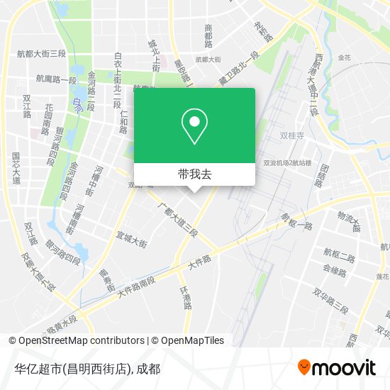 华亿超市(昌明西街店)地图