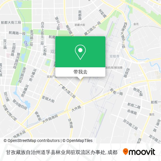 甘孜藏族自治州道孚县林业局驻双流区办事处地图