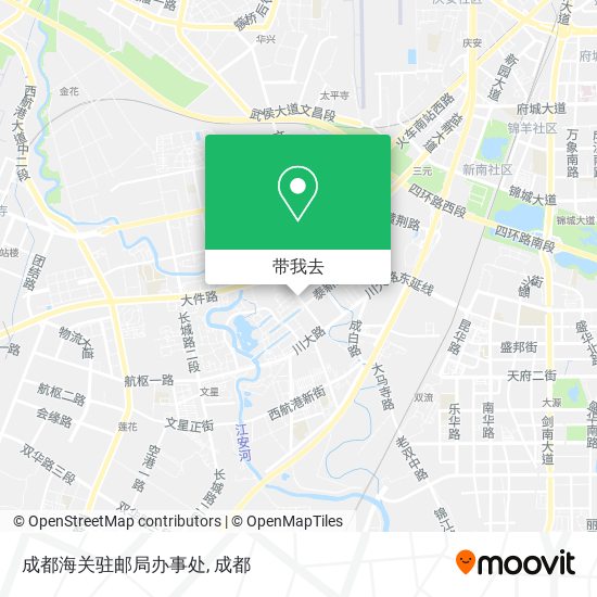 成都海关驻邮局办事处地图