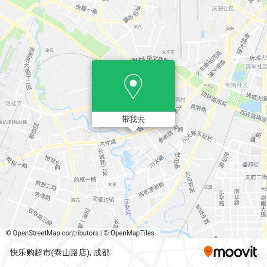 快乐购超市(泰山路店)地图