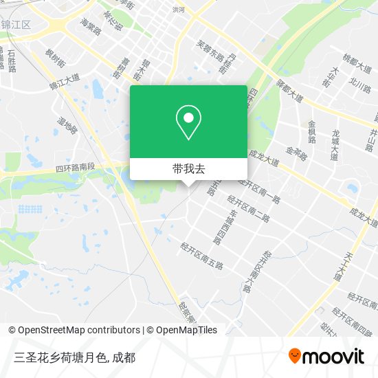 三圣花乡荷塘月色地图