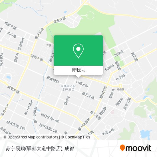 苏宁易购(驿都大道中路店)地图