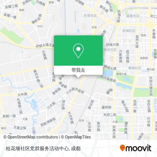 桂花堰社区党群服务活动中心地图