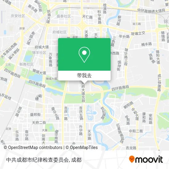 中共成都市纪律检查委员会地图