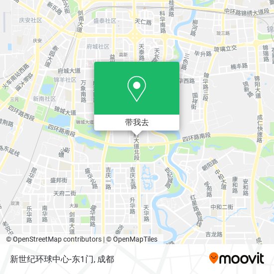 新世纪环球中心-东1门地图