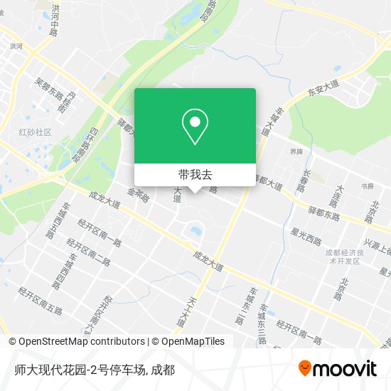 师大现代花园-2号停车场地图