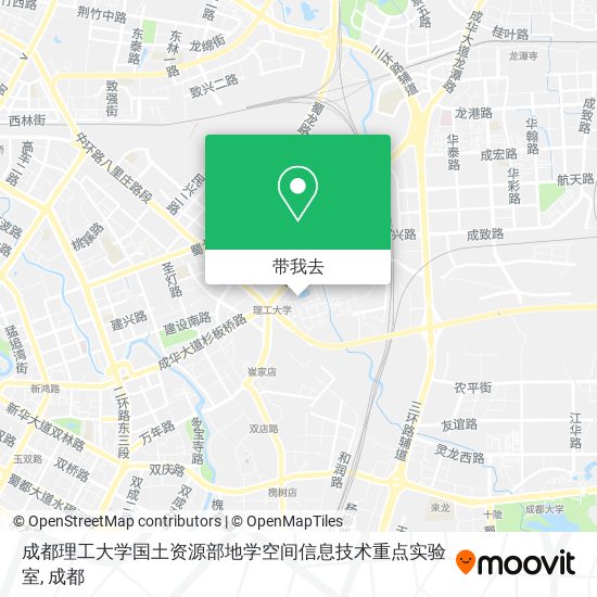成都理工大学国土资源部地学空间信息技术重点实验室地图