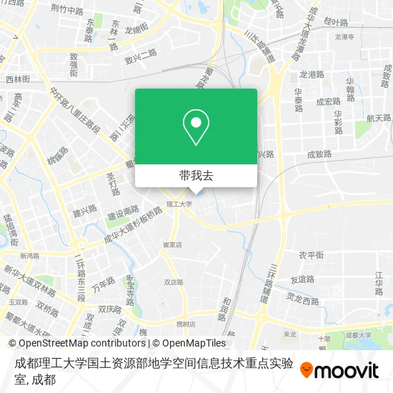 成都理工大学国土资源部地学空间信息技术重点实验室地图