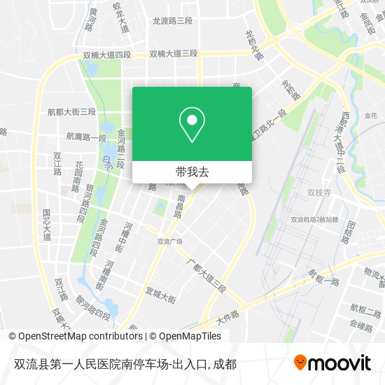 双流县第一人民医院南停车场-出入口地图