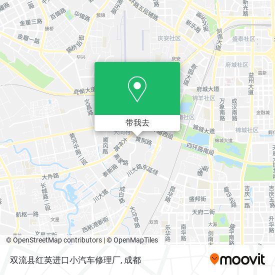 双流县红英进口小汽车修理厂地图