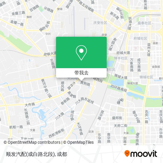 顺发汽配(成白路北段)地图