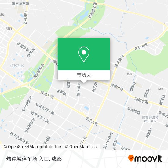 炜岸城停车场-入口地图