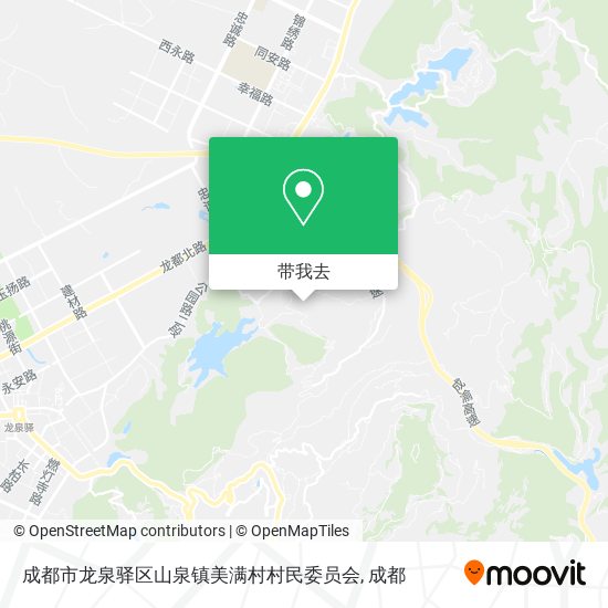 成都市龙泉驿区山泉镇美满村村民委员会地图