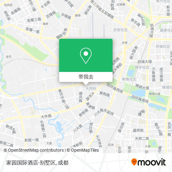 家园国际酒店-别墅区地图