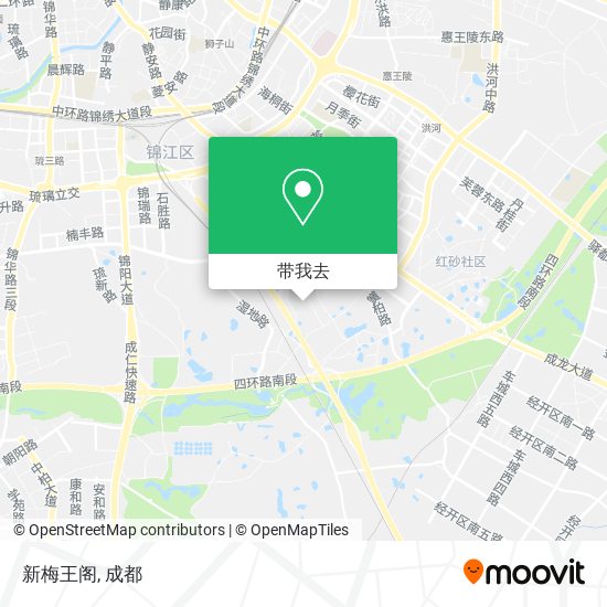 新梅王阁地图
