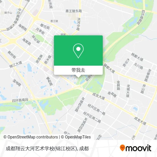 成都翔云大河艺术学校(锦江校区)地图
