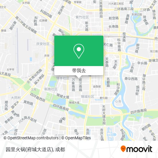 园里火锅(府城大道店)地图