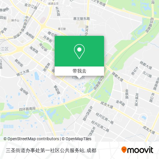 三圣街道办事处第一社区公共服务站地图