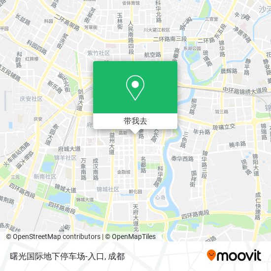 曙光国际地下停车场-入口地图