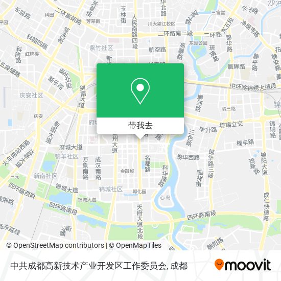中共成都高新技术产业开发区工作委员会地图
