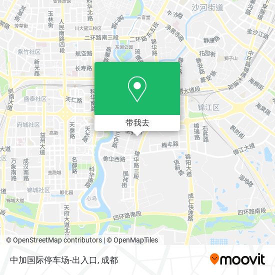 中加国际停车场-出入口地图