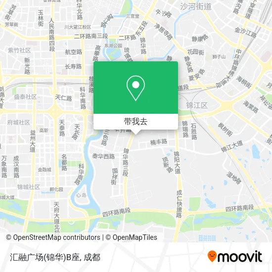 汇融广场(锦华)B座地图