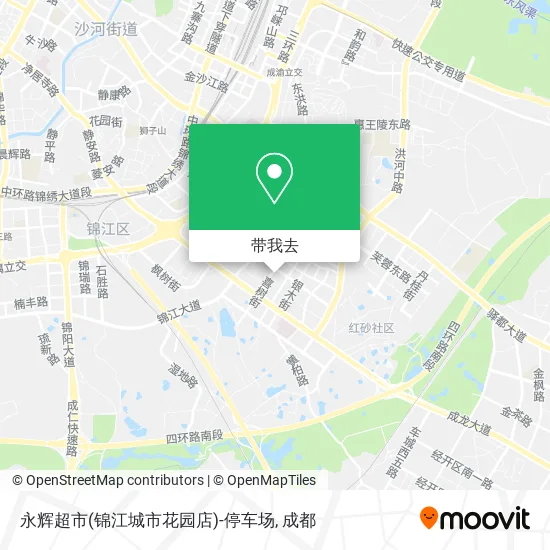 永辉超市(锦江城市花园店)-停车场地图