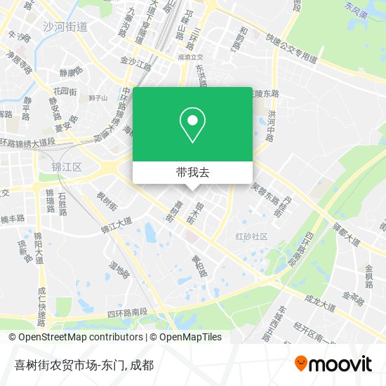 喜树街农贸市场-东门地图