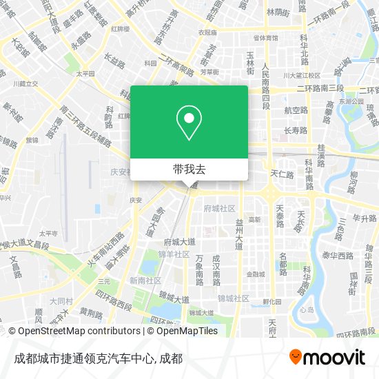 成都城市捷通领克汽车中心地图