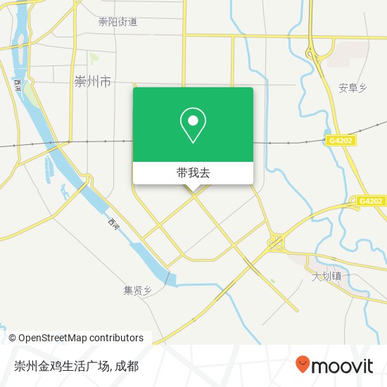 崇州金鸡生活广场地图